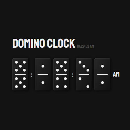 horloge domino