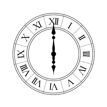 horloge romaine svelte