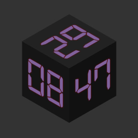 l'horloge cubique gratuite pour votre site web