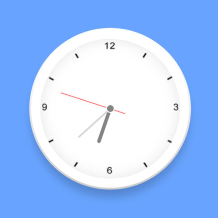 horloge analogique en CSS et Javascript