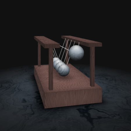 pendule de Newton en 3D