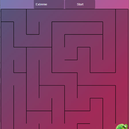 jeu du labyrinthe avec 4 niveaux de difficulté