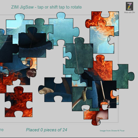 puzzle realise avec Zim