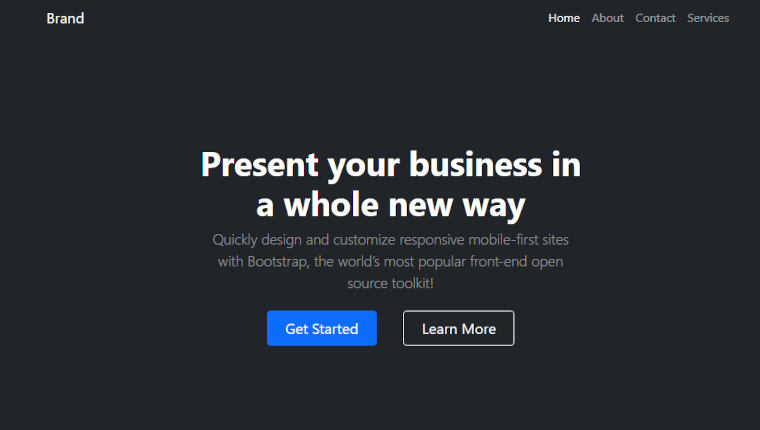 template 'One Page' Bootstrap gratuit