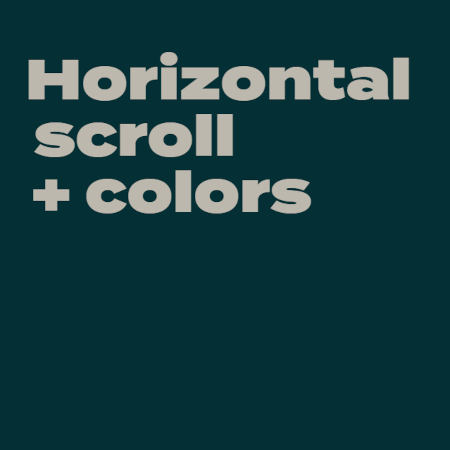 Alternance de scroll vertical et horizontal