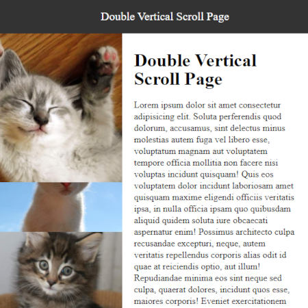 double defilement vertical