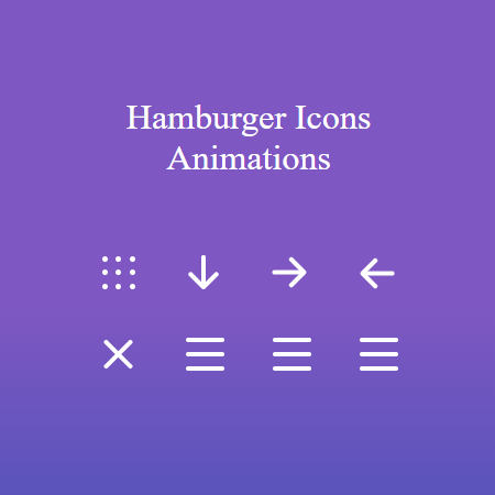 animation avec transformation du hamburger en mot souligne