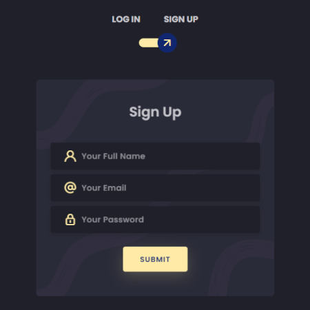 login/registration form avec Bootstrap