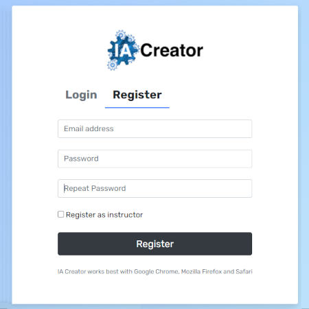 login/registration form avec Bootstrap 4.3