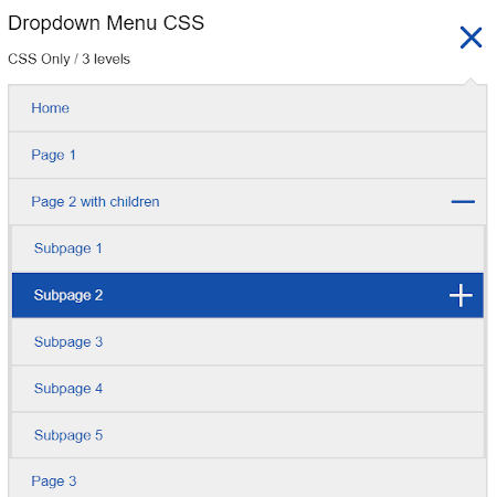 menu deroulant responsive tout en CSS