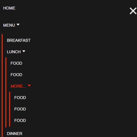 menu responsive deroulant sur 3 niveaux