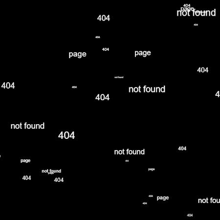 animation erreur 404 : template avec defilement et relief
