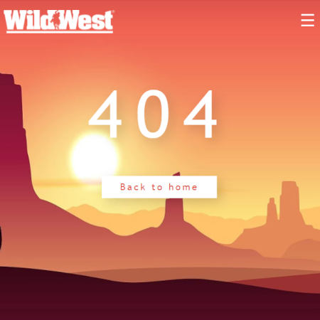 erreur 404, page animation Far West