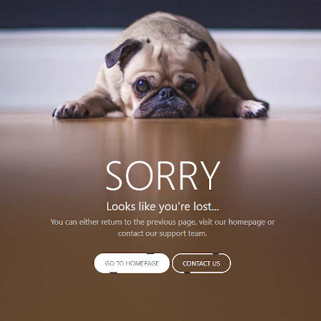 template gratuit d'une page destinée à gérer l'erreur 404