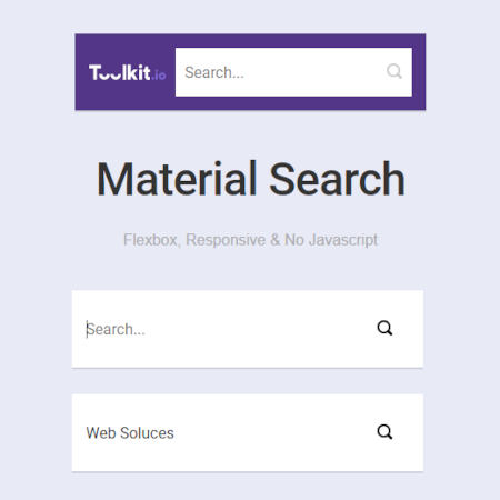 search box seule css pure