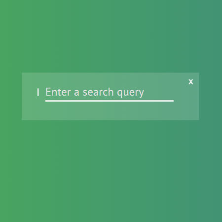 search box en pur CSS avec animation et croix de fermeture
