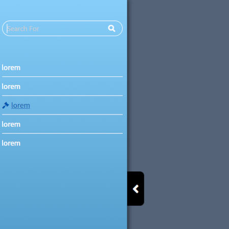 menu animé pour mobile en CSS pur