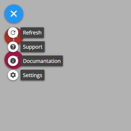 animation en pur CSS d'un bouton avec affichage d'un menu