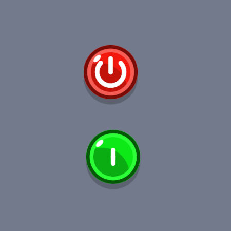 bouton rouge on/off (switch)